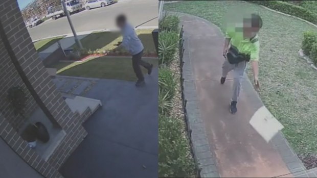 CCTV footage acquired by 9News has shown how some posties treat packages when they think no one is looking - from throwing them over a fence to kicking them to the front door.