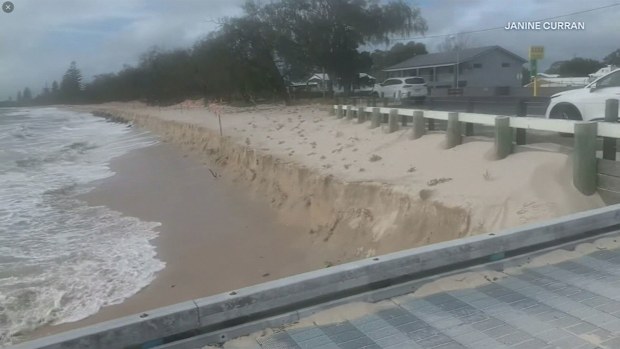 Coastal erosion Cyclone Alfred