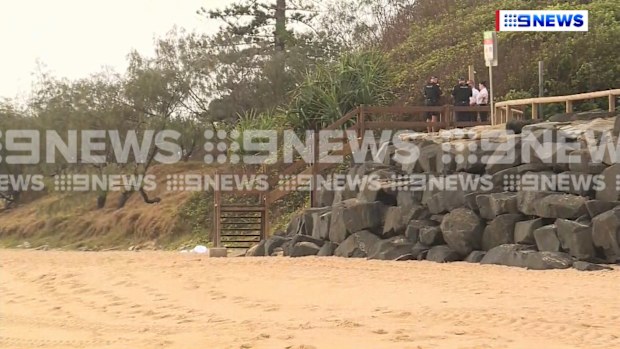 Queensland Ambulance were called to the beach