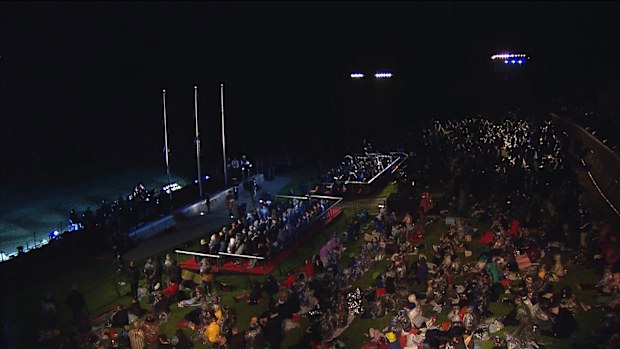 The Anzac Day dawn service at Gallipoli, April 25, 2023.