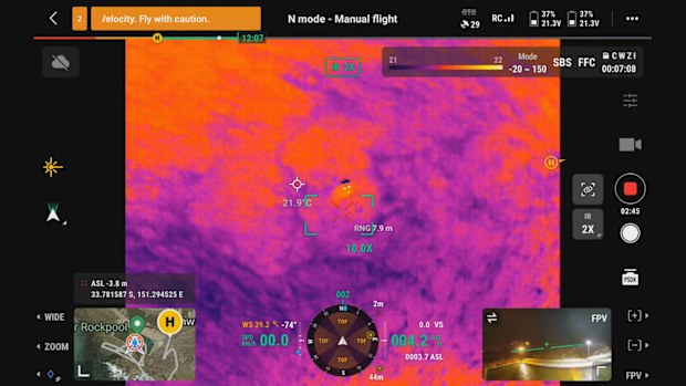 Surf Life Saving NSW launches drones with new technology giving them the ability to perform night rescues.
