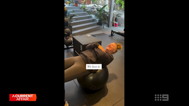 Katie has been working with a PT three times a week doing weight training.
