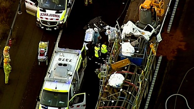 Wallan truck crash