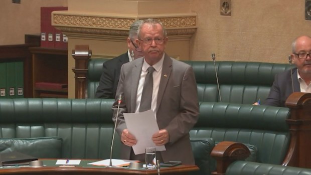 After suffering three heart attacks and requiring four bypass surgeries, Geoff Brock has left South Australia's cabinet on his doctor's advice. The minister for local government and veterans' affairs choked back tears as he made the announcement today, which sparked a cabinet reshuffle.