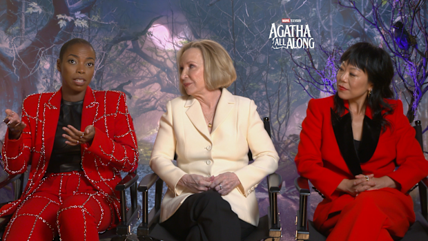 Agatha All Along cast junket.
