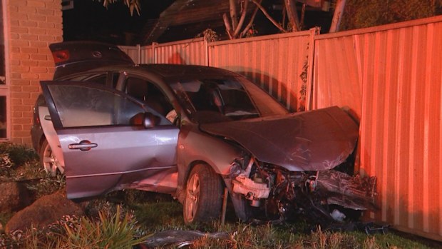 A car has smashed through the front of a Melbourne dental clinic overnight.