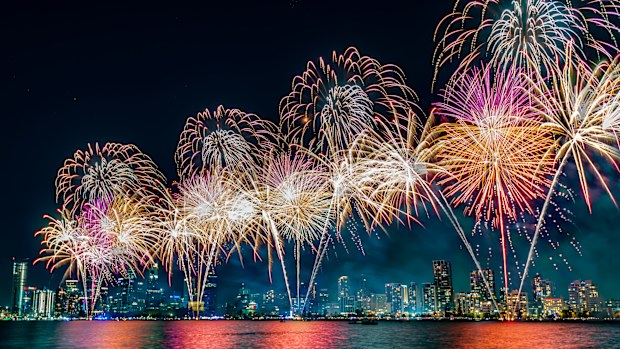 A fireworks and drone show will wrap up Australia Day celebrations in Perth.