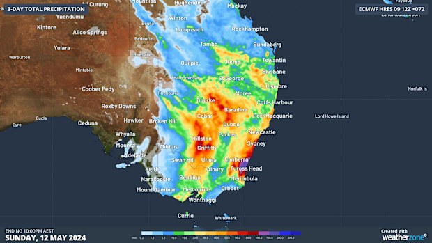 NSW rain