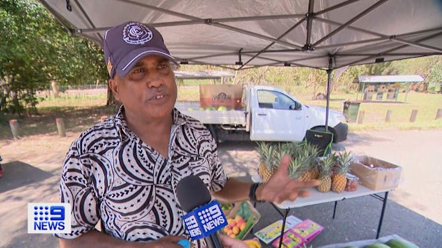 Peter Ram, a local fruit seller said he feels sorry for local farmers and is helping growers get their products to market, in any way they can.