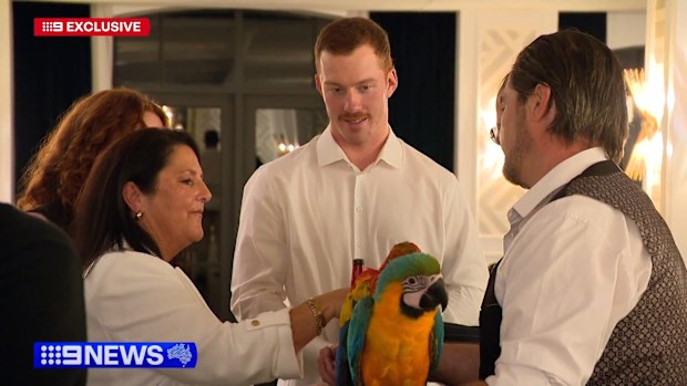 Jack Gould estuvo allí para conmemorar el 50 aniversario de su padre Phil en la liga de rugby.