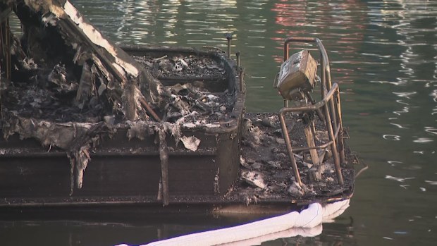 Three boats worth nearly $2 million combined have been destroyed by fire in Sydney's Northern Beaches.