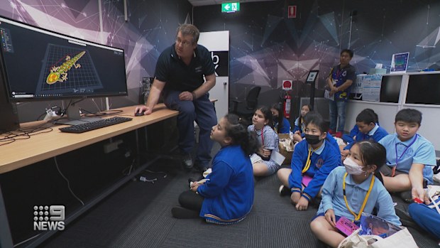 Sydney primary school students attend expo about future careers.