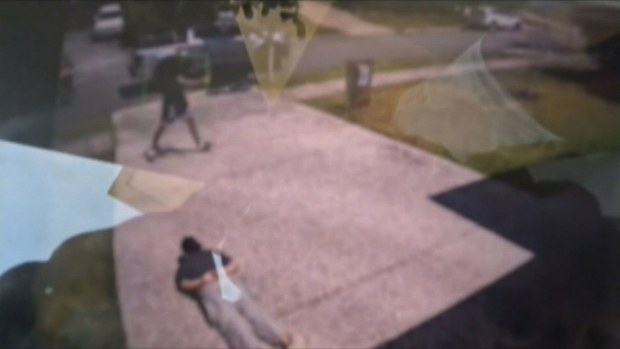 Video has shown the moment a man fed up with Queensland's youth crime performed a citizen's arrest on a teenager who was allegedly in a stolen car a Range Rover in Gold Coast.
