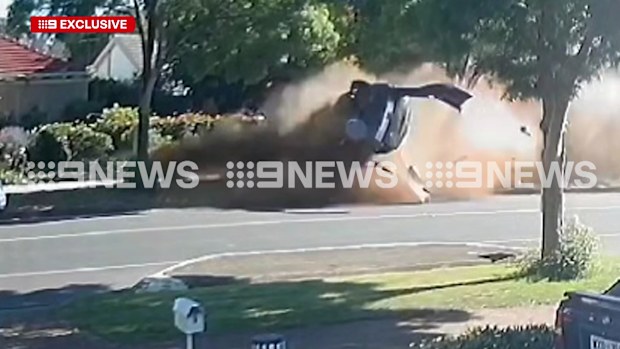 A driver and his two passengers are lucky to be alive after a terrifying crash in which their car rolled and flipped upside down in Adelaide's northern suburb of Elizabeth North. 