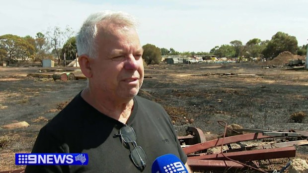 Two men are behind bars after being charged over a fire in Adelaide's north.Police allege their angle grinder started the blaze, which ripped through multiple properties in Penfield and sparked a major emergency response.
