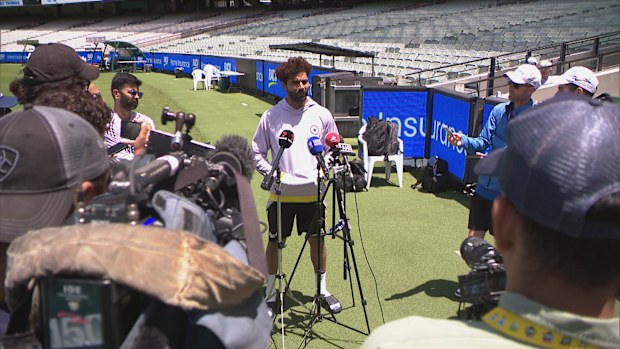 Ravindra Jadeja speaks to media ahead of the Boxing Day Test.
