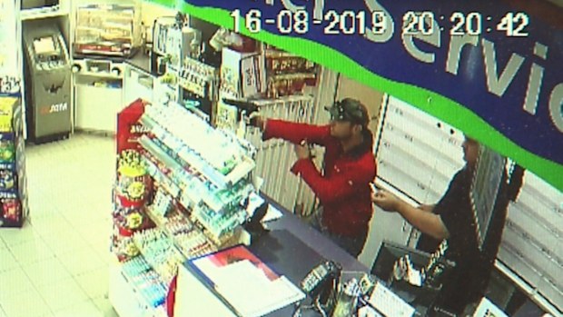 A man has been arrested after a series of alleged armed robberies on the Gold Coast overnight which ended in a hostage standoff with police.