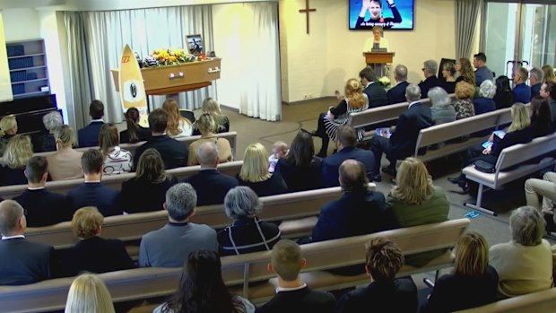 Funeral for Hunter Valley bus crash victim Angus Craig.