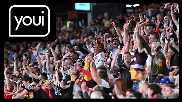 NRL fans erupt during a match.