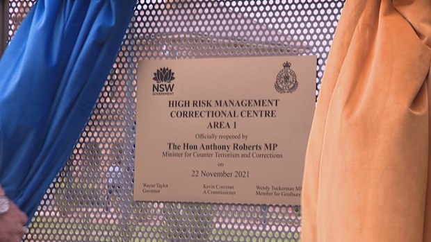 A new wing of Goulburn's High Risk Management Correctional Centre has opened today.