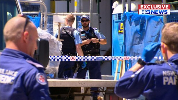 Police on the scene at St Peters.