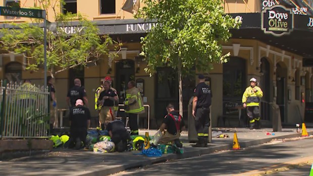 A fire has tore through the Dove and Olive bar in Sydney's inner east