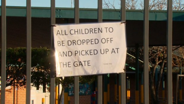 A sign outside Greenway Park Public School.