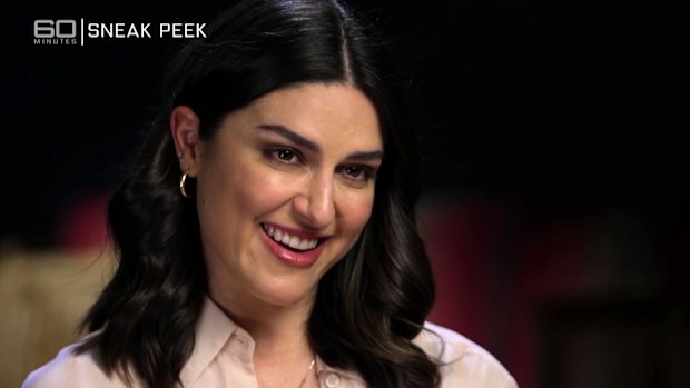 60 Minutes reporter Sarah Abo.