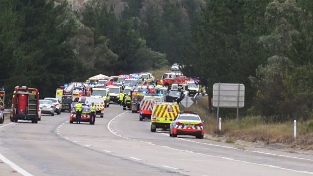 Two adults have died and five people are in a critical condition after a horror crash in the New South Wales Central Tablelands.