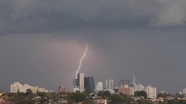 Storms are moving across Australia's east coast with the potential for damaging winds and large hail across parts of New South Wales and Queensland.