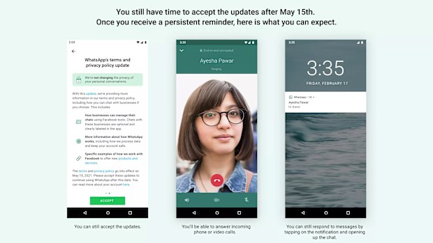 For the last several weeks WhatsApp has displayed a notification for users about the update. 