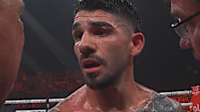 Michael Zerafa pleads that he can't see. 