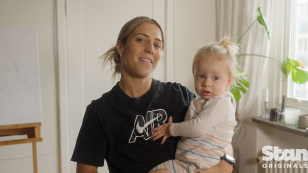 Katrina Gorry with daughter Harper.