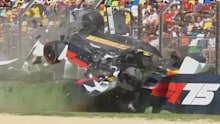 Yuki Tsunoda suffered a massive crash in the first part of qualifying for the Emilia Romagna Grand Prix.