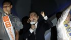 Shinzo Abe celebrates his big win in Japan's recent upper house election.
