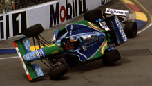 <p>Damon Hill has returned to the scene of the infamous crash that handed Michael Schumacher the 1994 world championship.</p><p>In the final race of a tragic season that claimed the lives of both Ayrton Senna and Roland Ratzenberger, Schumacher arrived in Adelaide needing only to finish ahead of Hill to clinch the championship.</p><p>But that looked in serious doubt when he slid off the road while leading and smacked the wall at turn five. </p><p>Schumacher came back onto the track but was slow, and Hill – sensing this could be his only opportunity – dived up the inside.</p><p>Schumacher turned in Hill and the pair made contact. Schumacher was launched into the air and into a tyre wall. He was out on the spot.</p><p>Hill trundled slowly around the track back to the pits, but a broken suspension meant he was unable to continue. </p><p>Schumacher was champion for the first time.</p><p>"It would not be an exaggeration to say there was worldwide outrage and controversy," Hill said in an Instagram post.</p><p>"It was perhaps a predictable denouement to a fractious and tragic season. </p><p>"Most of us at Williams were glad to see the back of it."</p>