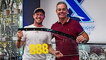Craig Lowndes has handed over his iconic No.888 to Will Brown.