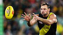 MELBOURNE, AUSTRALIA - JULY 06: Toby Nankervis of the Tigers in action during the 2023 AFL Round 17 match between the Richmond Tigers and the Sydney Swans at the Melbourne Cricket Ground on July 6, 2023 in Melbourne, Australia. (Photo by Dylan Burns/AFL Photos via Getty Images)