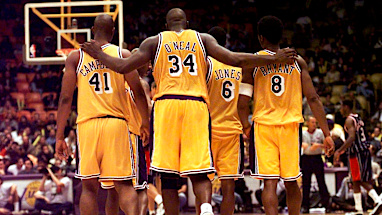 1999: Bryant's relationship with Shaquille O'Neal was often complex, but they would form one of the top duos in NBA history.
