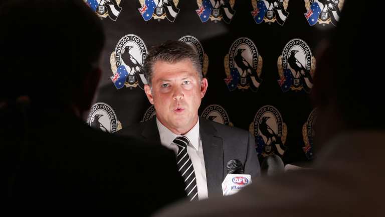 Eddie McGuire and Caroline Wilson: Collingwood major sponsor Holden 'hugely unhappy'