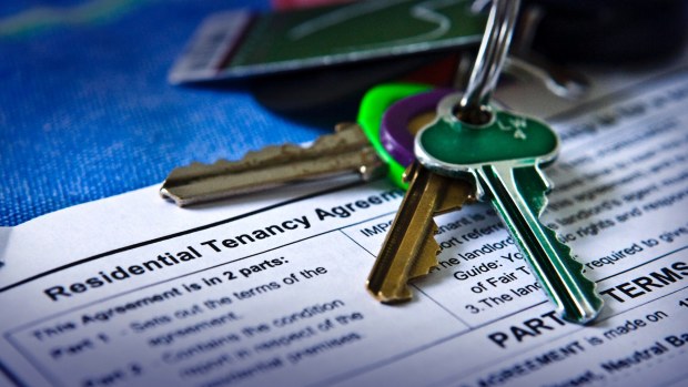 Residential tenancy agreement with keys