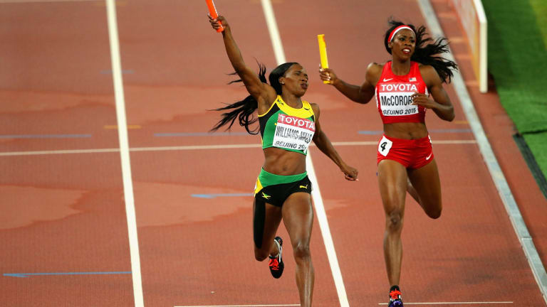 World Athletics Championships: Jamaica take women's 4x400 ...