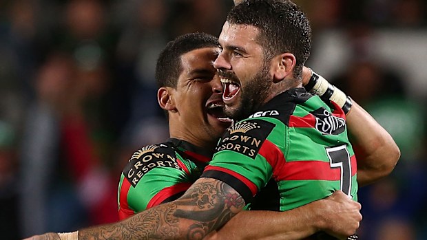 Rabbitohs halves Cody Walker and Adam Reynolds are in the frame for a NSW jersey.
