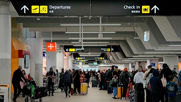 Travel delays at Melbourne airport.
