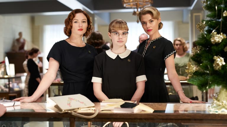 Alison McGirr, Angourie Rice and Rachael Taylor in Ladies in Black.
