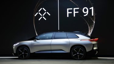 Ces 2017 Faraday Future Unveils Ff 91 Electric Car