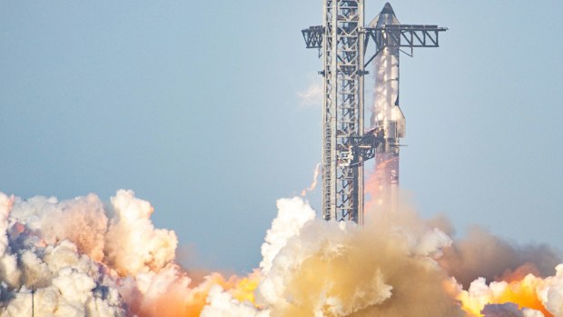 SpaceX's Starship lifts off on its eighth integrated test flight from the company's launch facilities in South Texas on March 6.