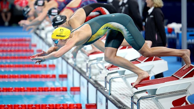 Kaylee McKeown of Team Australia competes in the Women's 200m Individual Medley Final