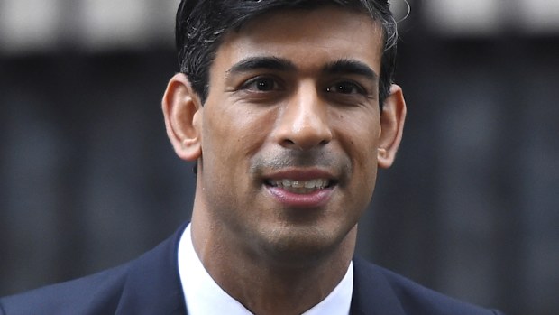 LONDON, ENGLAND - FEBRUARY 13: New Chancellor of the Exchequer Rishi Sunak leaves 10 Downing Street on February 13, 2020 in London, England. The Prime Minister makes adjustments to his Cabinet now Brexit has been completed. (Photo by Peter Summers/Getty Images)