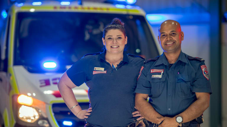 A still from the Nine reality series Paramedics.